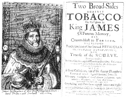 Монарх Яков 1 и его послание. Король Яков 1 красноречиво описал вред табака, который он справедливо считал опасным для здоровья. Но его трактат мало кого убедил.